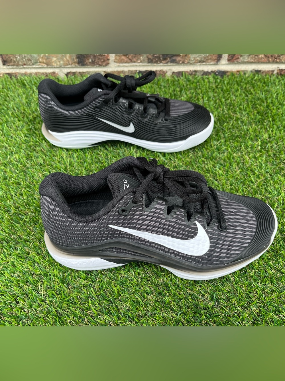 Nike Zoom Vapor 12 HC Tennis Shoes Women Size 5 Black New w/o box FV5554-001